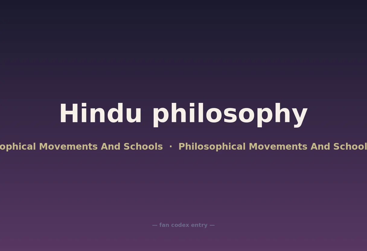 Hindu philosophy