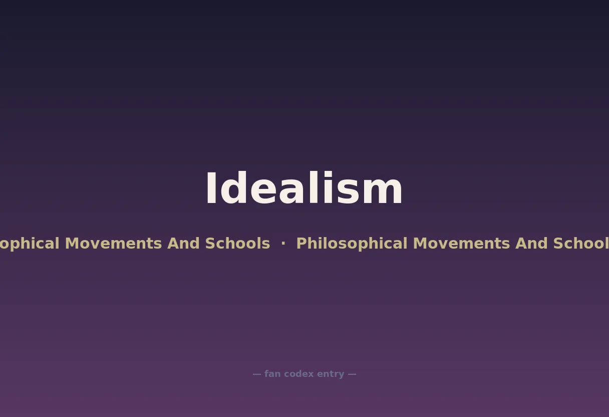 Idealism